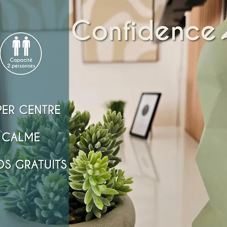 Lägenhet Confidence - Hyper Centre Ville, Calme Sejouraixlesbains *